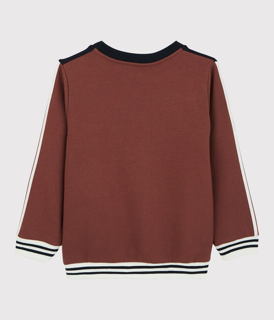Kinder-Sweatshirt aus Molton für Jungen orange MADRAS