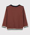 Kinder-Sweatshirt aus Molton für Jungen orange MADRAS