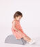 Ärmelloses Baby-Kleid aus Jersey mit Sonnenmuster orange ABRICOT/ MARSHMALLOW