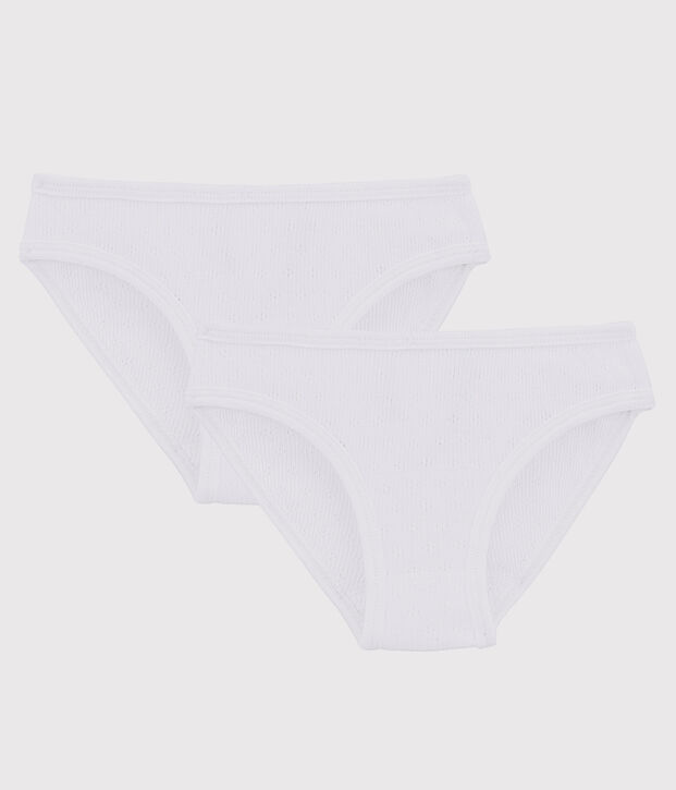 2er-Set Slips mit Lochstickerei f&uuml;r M&auml;dchen vielfarbig