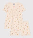 Kurzer Kinderpyjama aus Baumwolle mit Tier-Printmotiv