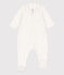 Strampler aus Nicki mit Sternenmuster weiss MARSHMALLOW/grau GRIS