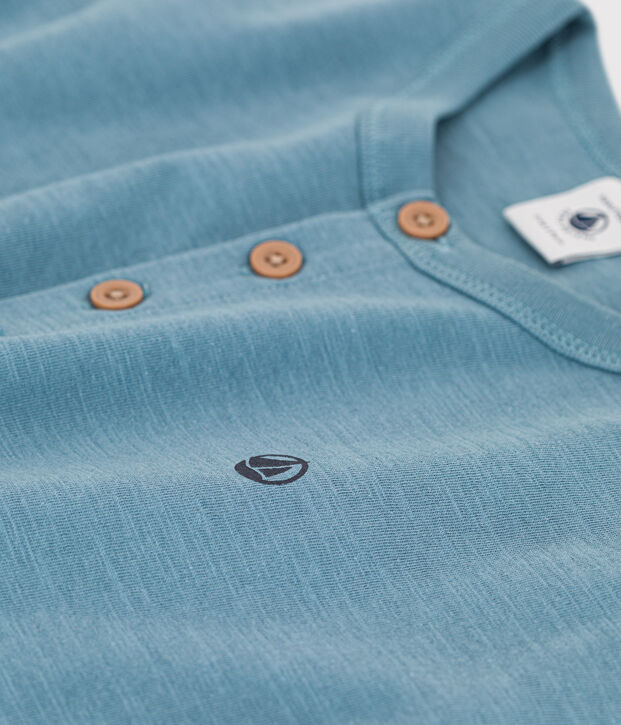 Lang&auml;rmeliges Kinder-T-Shirt aus Baumwolle f&uuml;r Jungen blau