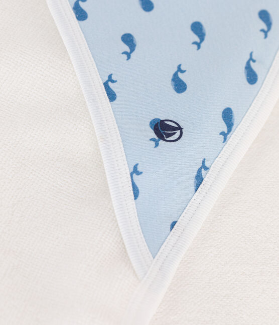 Viereckiges Baby-Badetuch aus Baumwolle blau TOUDOU/ ALASKA