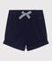 Baby-Shorts aus einfarbiger Baumwolle blau