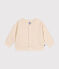 Baby-Cardigan aus gestepptem Doppeljersey naturfarben AVALANCHE