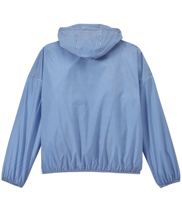 Unisex-Windbreaker im Milleraies-Ringelmuster blau PERSE/weiss MARSHMALLOW