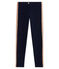 Mädchen Hose aus Lycra blau SMOKING/rosa COPPER