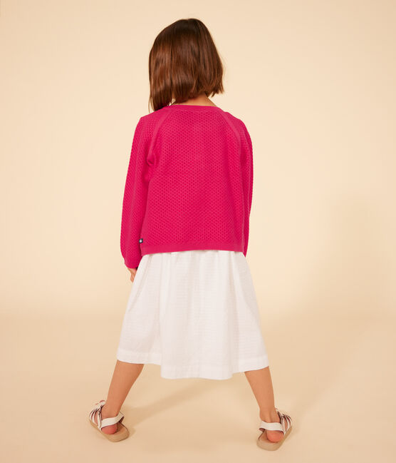 Kinder-Cardigan aus Baumwolle für Mädchen rosa DELHI