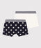 2er-Set Boxershorts aus Baumwolle mit Sternchen für Jungen variante 1
