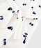 Fleece-Morgenmantel für Jungen weiss MARSHMALLOW/blau MEDIEVAL