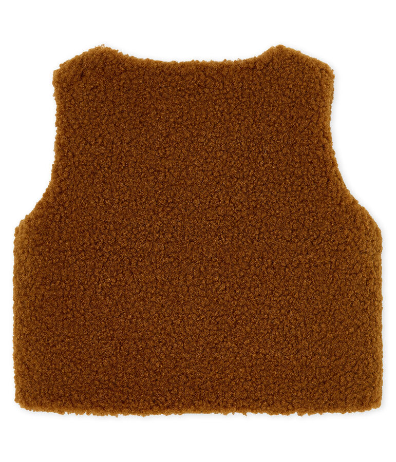 &Auml;rmellose Baby-Strickjacke f&uuml;r Jungen braun