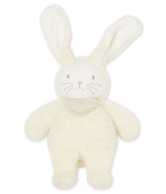 Baby-Kuschelhäschen mit einer eingebauten Spieluhr aus Sherpa weiss MARSHMALLOW