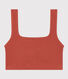 Unifarbenes Damen-Bustier aus Baumwolle und Elastan