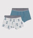 2er-Set Boxershorts aus Baumwolle mit Hundemotiv für Jungen