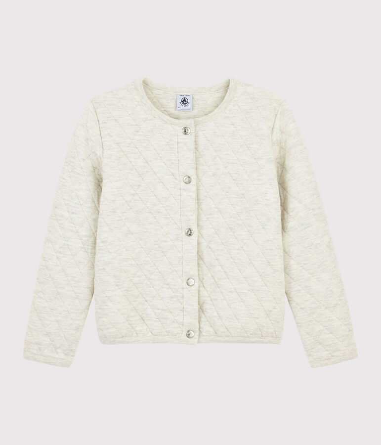 Schlauch-Cardigan f&uuml;r M&auml;dchen beige