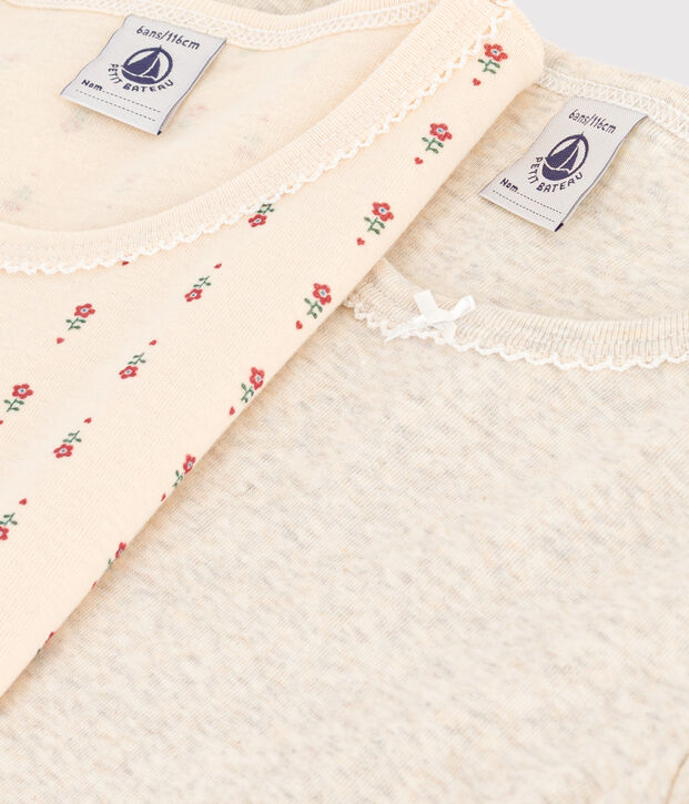 2er-Set Kurz&auml;rmelige Kinder-T-Shirts aus Baumwolle vielfarbig