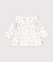 Lang&auml;rmelige Baby-Bluse aus Baumwolle mit Blumenmuster naturfarben/vielfarbig