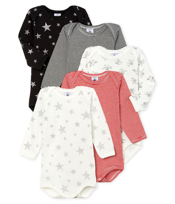 Set mit 5 langärmligen Baby-Bodys für Jungen variante 1