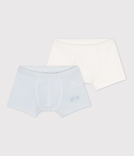 2er-Set Boxershorts aus Baumwolle mit Ringelstreifen für Jungen variante 1