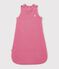 Baby-Schlafsack aus einfarbigem Bouclette-Samt TOG-Wert 3 rosa