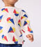 Langärmeliges Baby-T-Shirt aus Baumwolle mit Schiffchenmuster MILK/ MULTICO