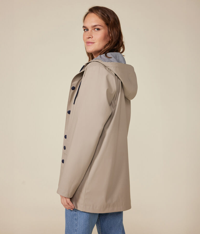 Ikonische Regenjacke f&uuml;r Damen und Herren beige