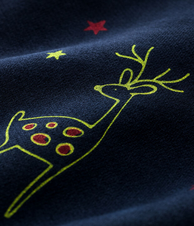 Baby-Sweatshirt aus Molton f&uuml;r Jungen blau