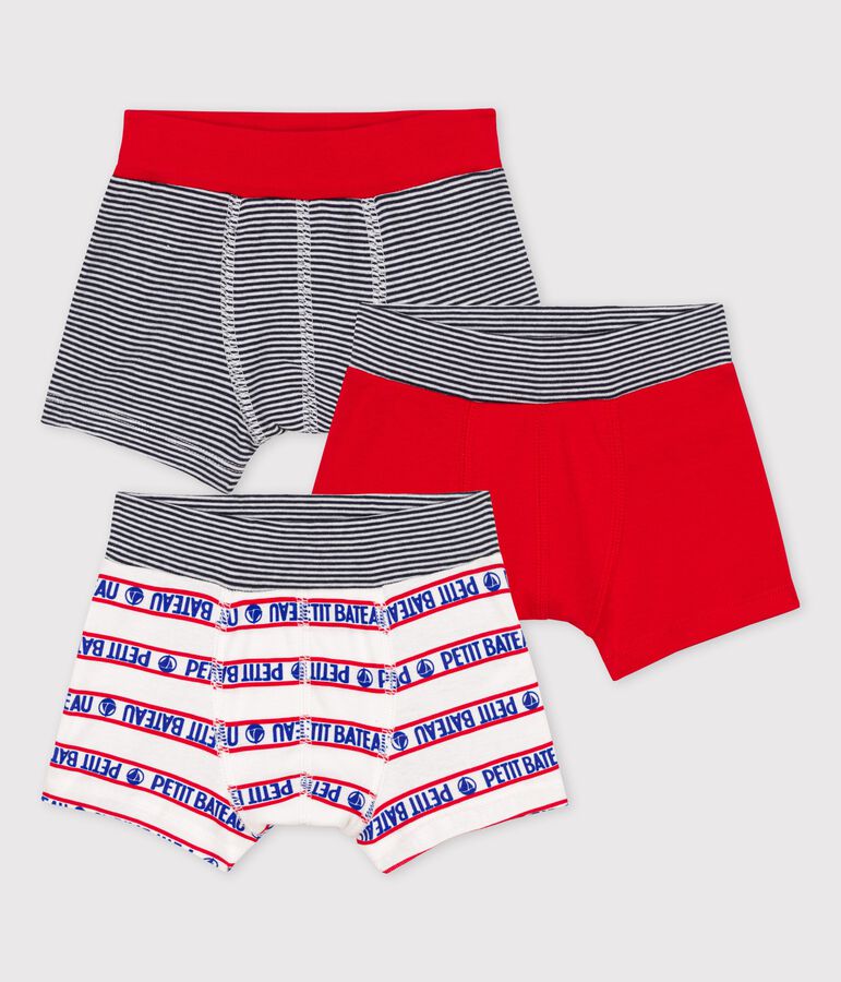 3er-Set Boxershorts aus Baumwolle f&uuml;r Jungen vielfarbig