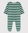 Baby-Strampler aus Nicki EVERGREEN/ MARSHMALLOW