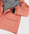 KLASSISCHE KINDER-REGENJACKE AUS RECYCELTEM MATERIAL rosa PAPAYE