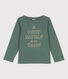 Langärmeliges Kinder-T-Shirt aus Baumwolle für Mädchen und  Jungen