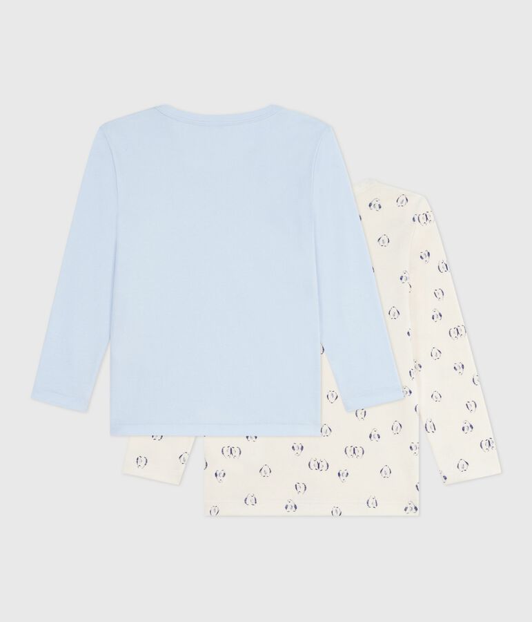 Set lang&auml;rmeliger Kinder T-Shirts aus bedruckter Baumwolle vielfarbig