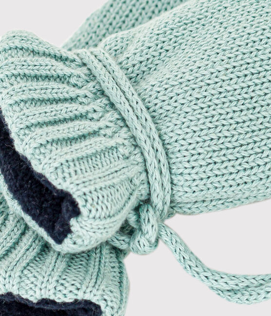 Baby-Fäustlinge mit Fleecefutter grün PAUL