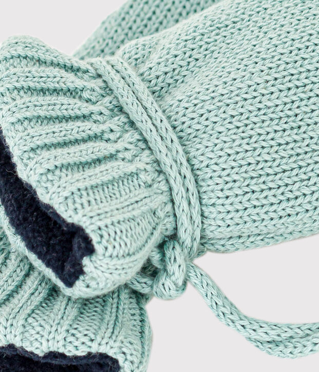 Baby-F&auml;ustlinge mit Fleecefutter gr&uuml;n