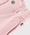 Kinder-Hose aus einfarbigem Fein-Cord rosa JOLI