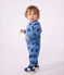 Baby-Set Sweatshirt und Hose aus Baumwolle mit Tiermotiv blau/vielfarbig