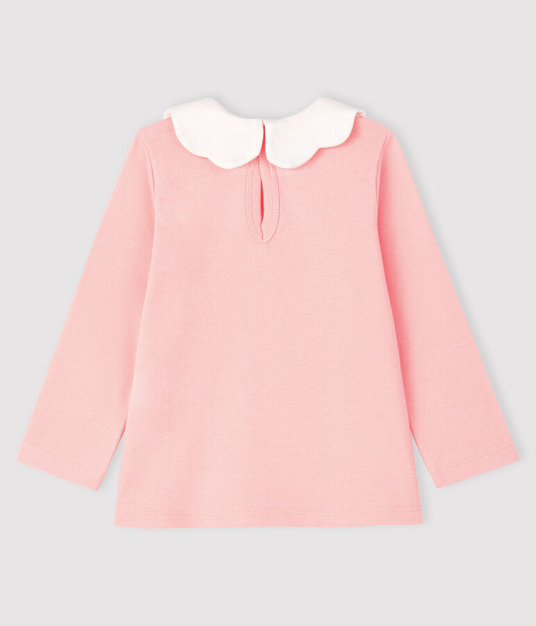 Lang&auml;rmelige Baby-Bluse f&uuml;r M&auml;dchen rosa