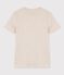 Baumwoll-T-Shirt mit Rundhalsausschnitt und Siebdruck für Damen beige MONTELIMAR CHINE