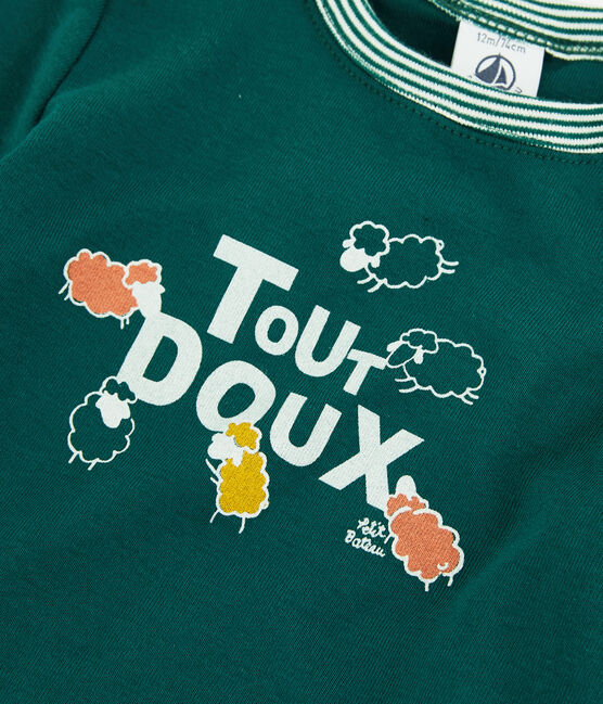 Baby-T-Shirt aus Baumwolle. grün PINEDE