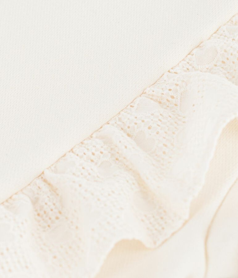 Kinder-Sweatshirt aus Baumwolle naturfarben