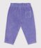 Baby-Hose aus einfarbigem Fein-Cord violett