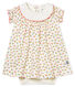 Gemustertes baby-bodykleid mädchen