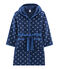 Morgenmantel aus Fleece für Kinder blau MEDIEVAL/weiss MARSHMALLOW
