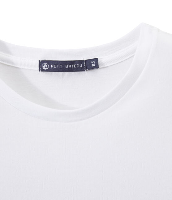 Gestreiftes Damen-T-Shirt aus leichtem Jersey „INDISPENSABLE“ weiss ECUME