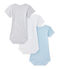 Baby-Jungen-Kurzarmbodys im 3er-Set weiss LOT