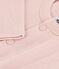 Baby-Cardigan aus einfarbigem Doppeljersey rosa SALINE