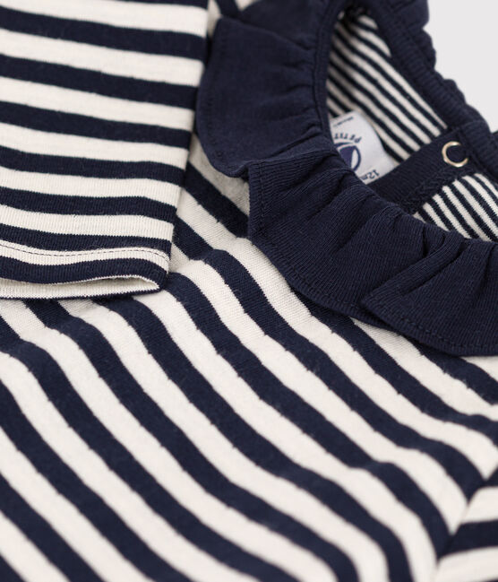 Langärmelige Babybluse aus Doppeljersey blau SMOKING/ AVALANCHE
