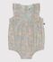 &Auml;rmelloser Baby-Overall aus Baumwolle mit Blumenmuster blau/vielfarbig