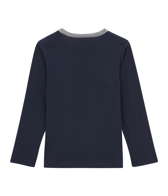 Jungen-Langarmshirt blau SMOKING